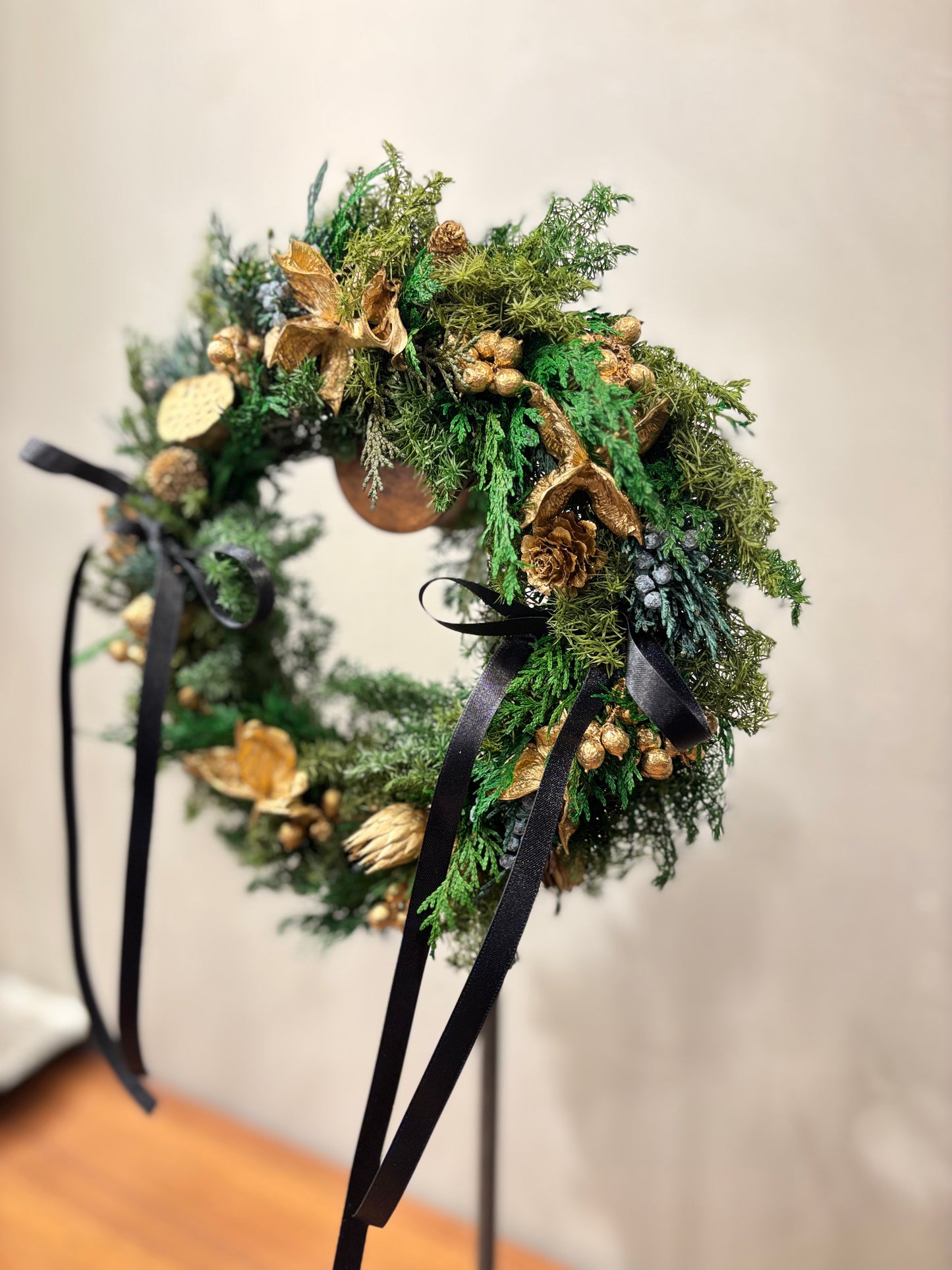 Christmas wreath ~gold~