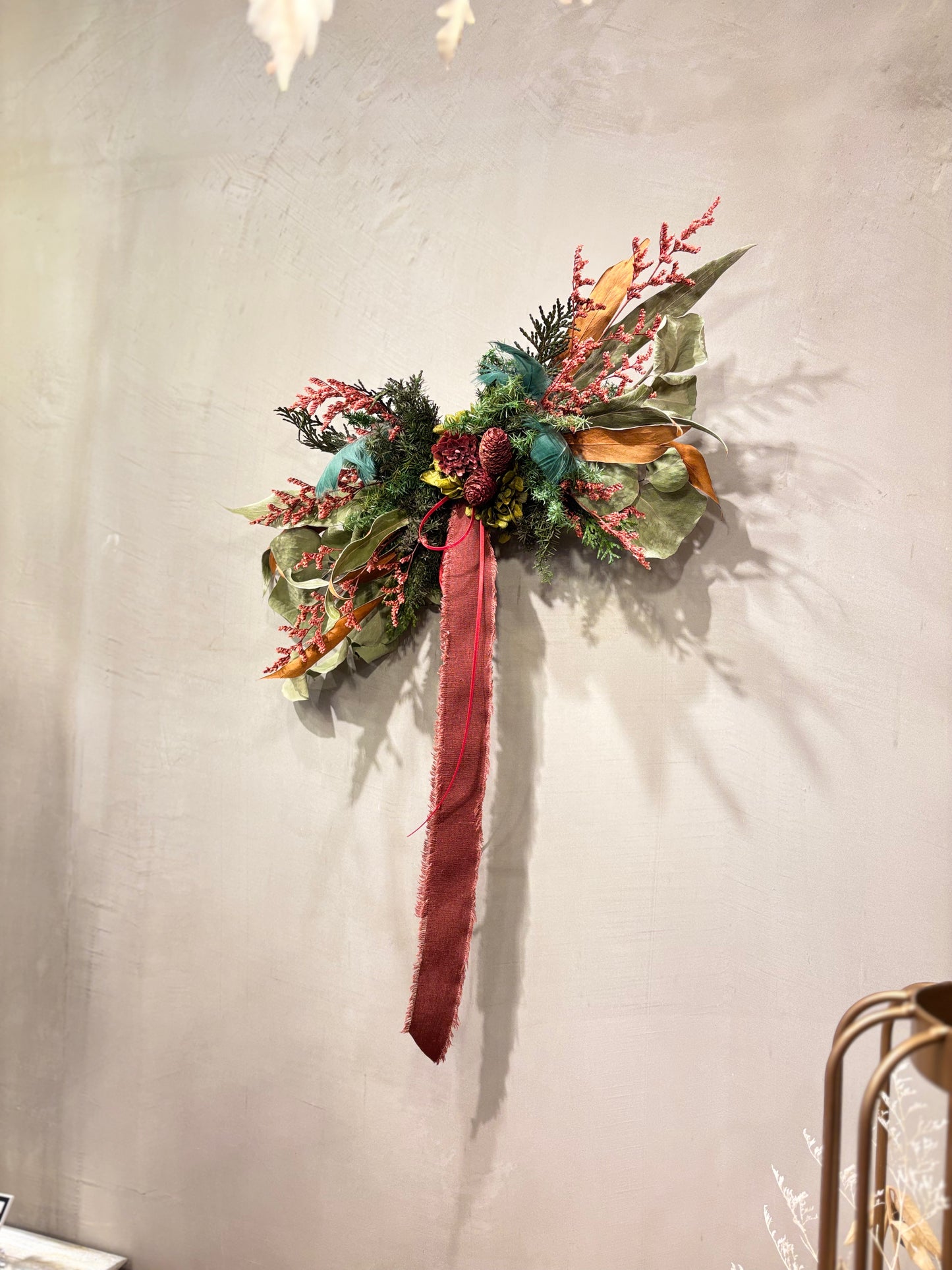 Christmas フラワーウォールデコ