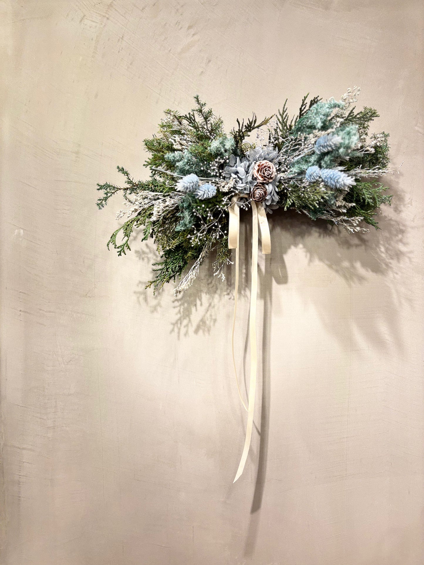 Christmas フラワーウォールデコ