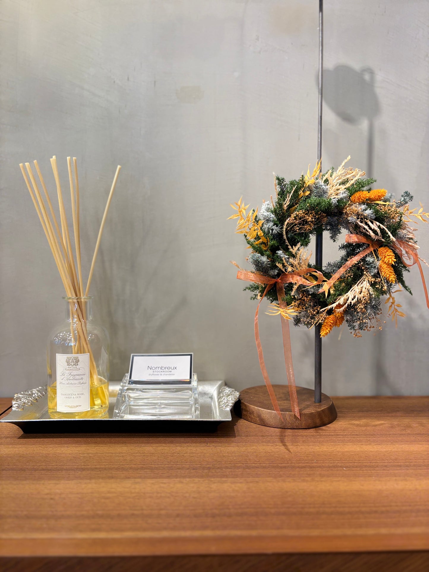 Christmas　wreath　～orange～