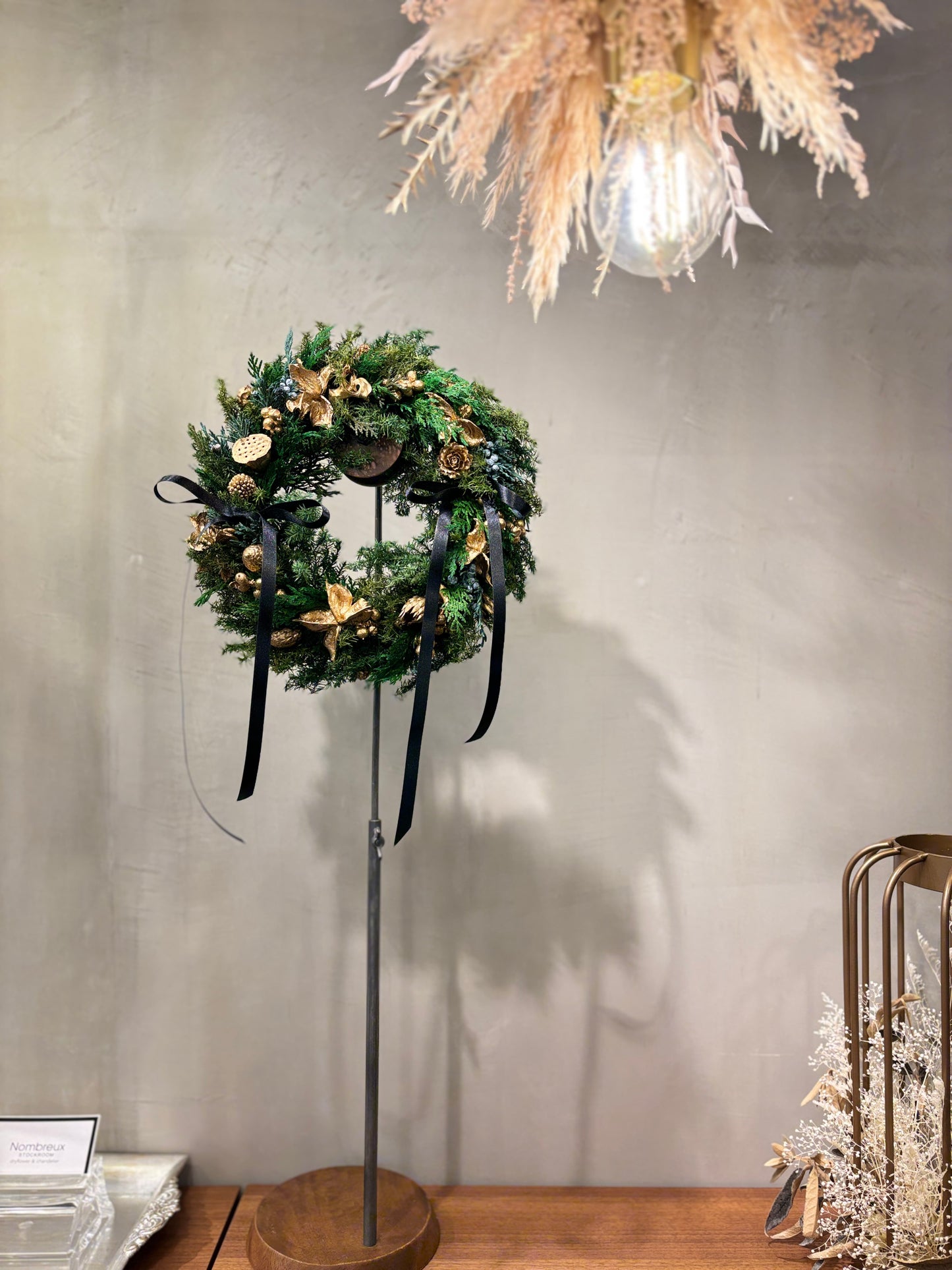 Christmas　wreath　～gold～