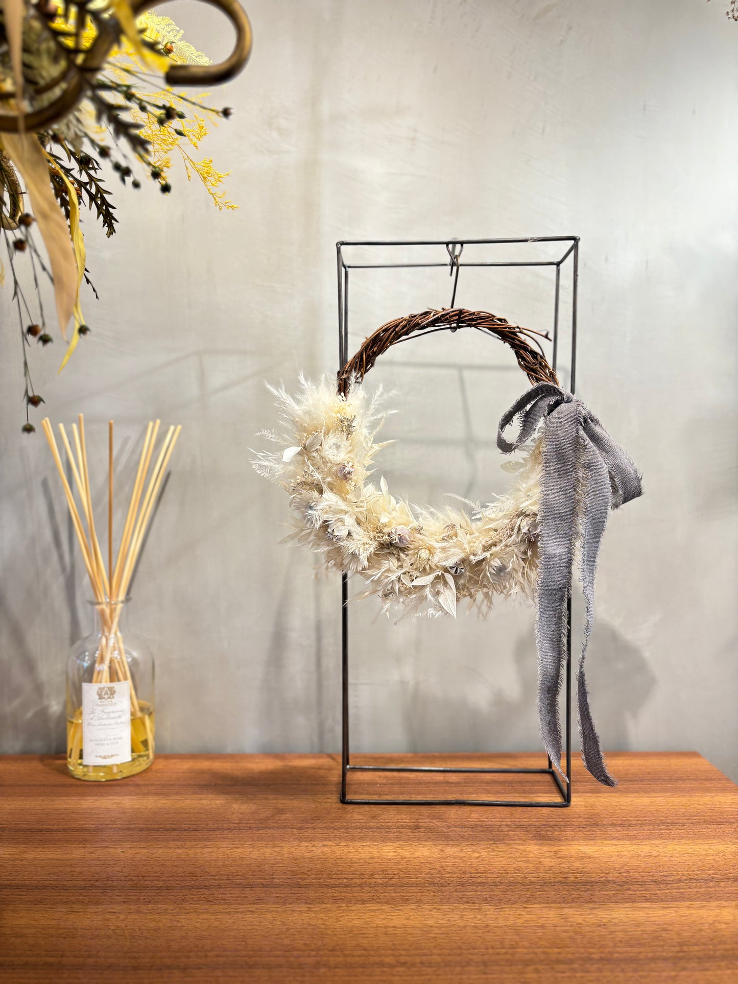 Christmas　wreath　～white～