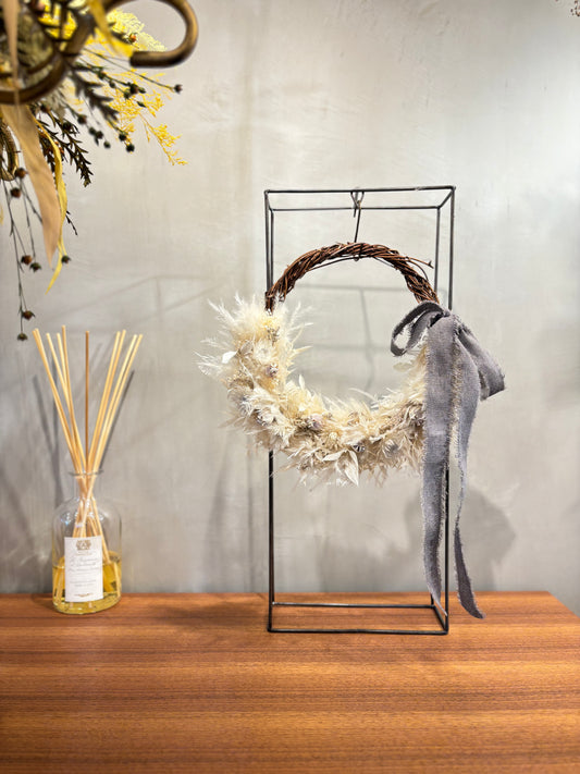 Christmas　wreath　～white～