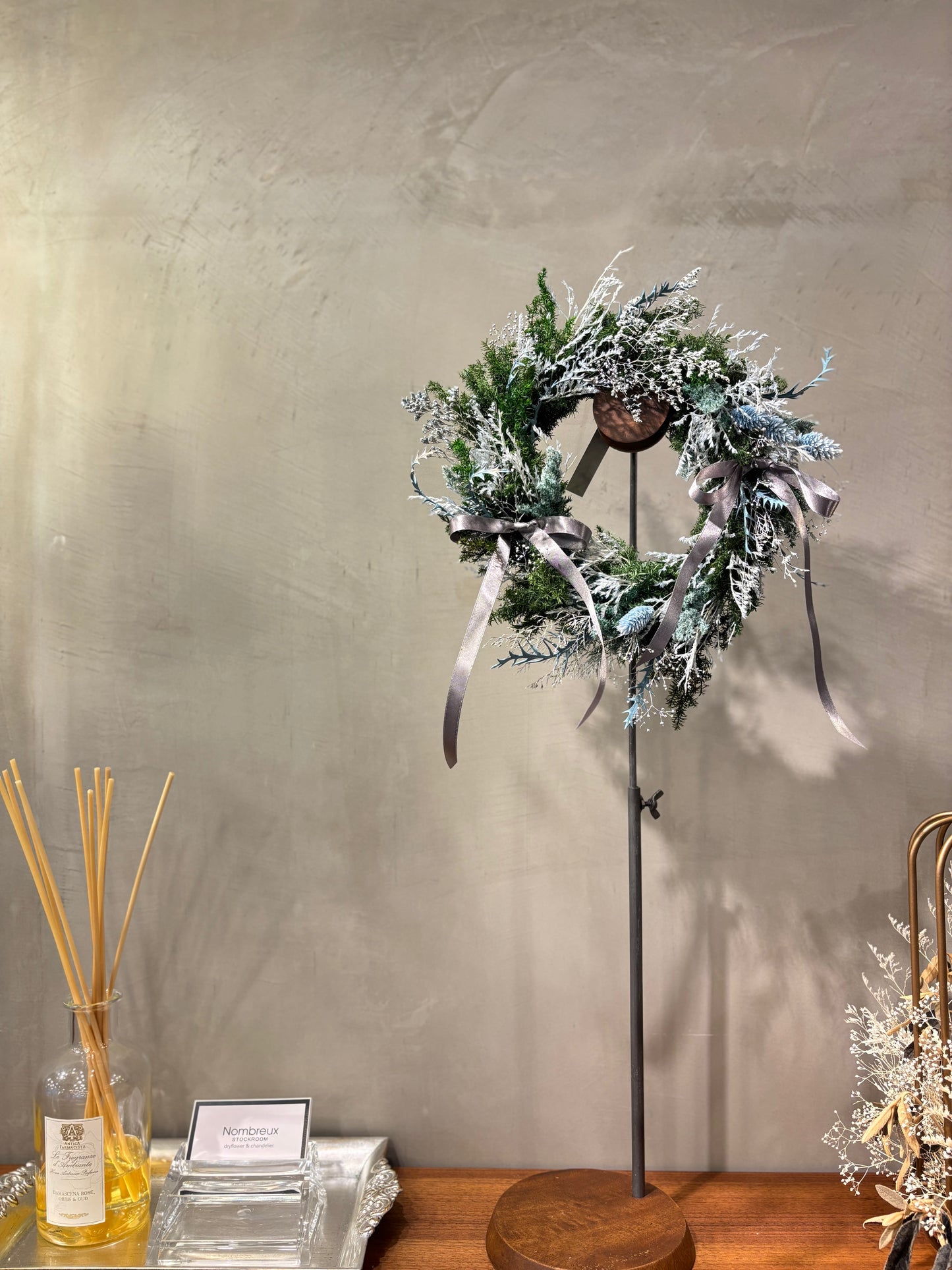 Christmas　wreath　～blue～