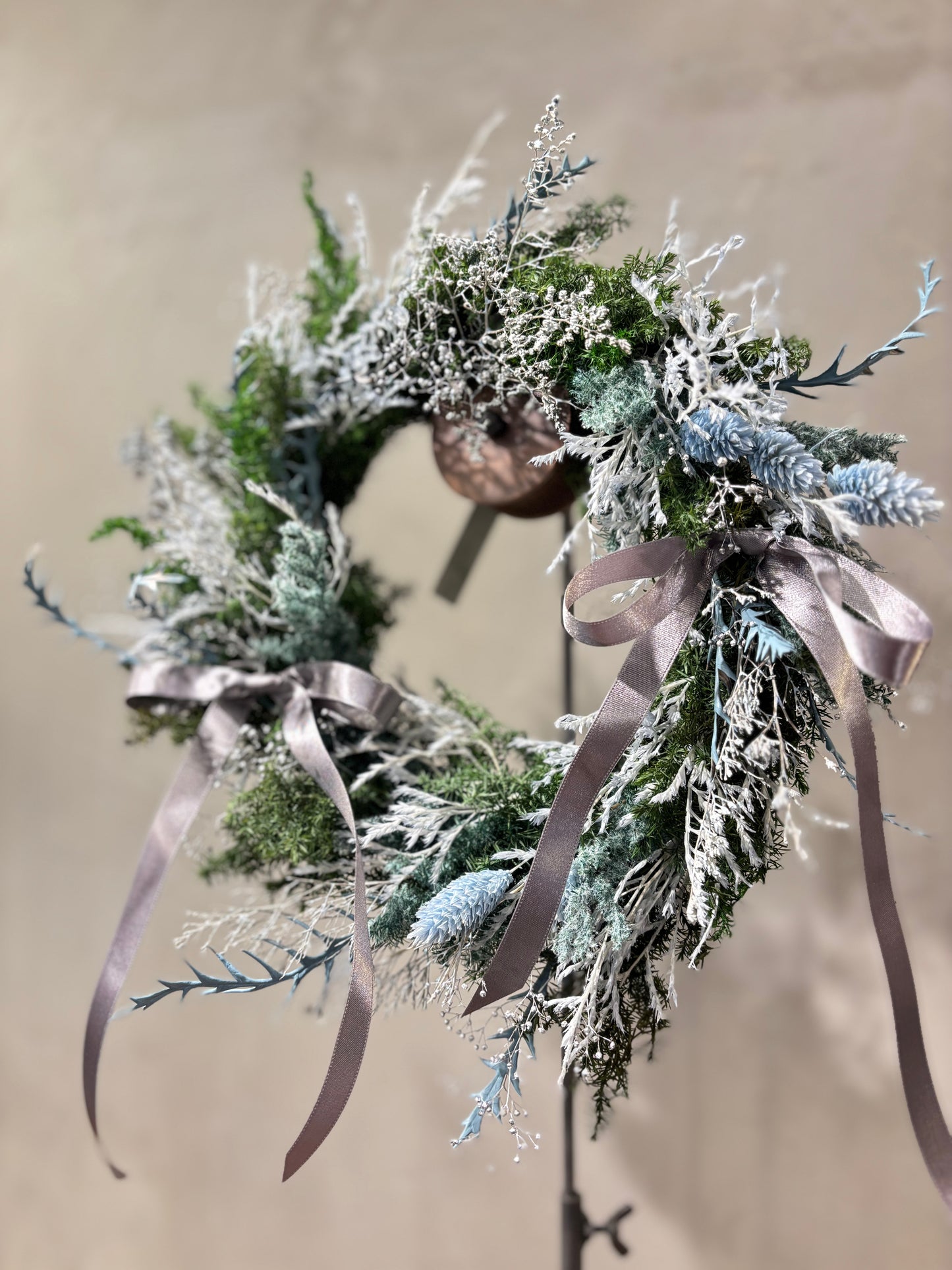 Christmas　wreath　～blue～